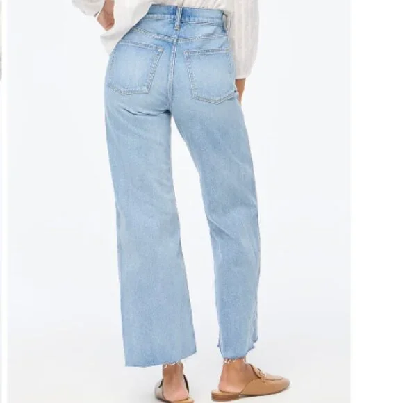 J.Crew Wide-leg cropped jean in all-day stretch - Picture 3 of 14